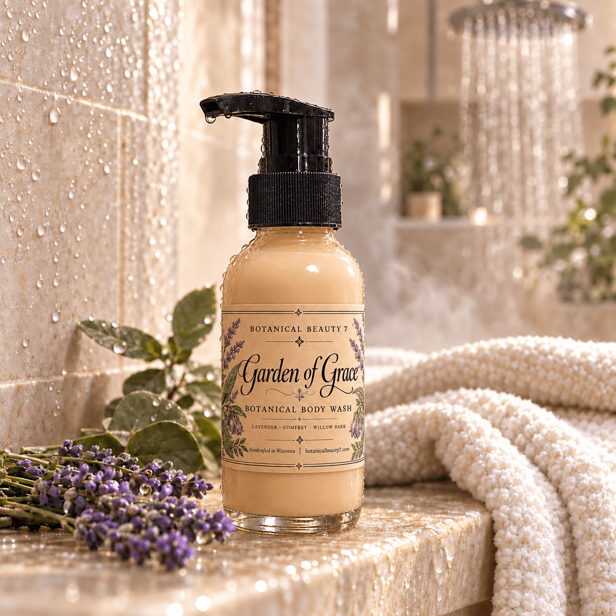Garden of Grace Botanical Face & Body Wash - ShirleyJane's Botanical Beauty 7