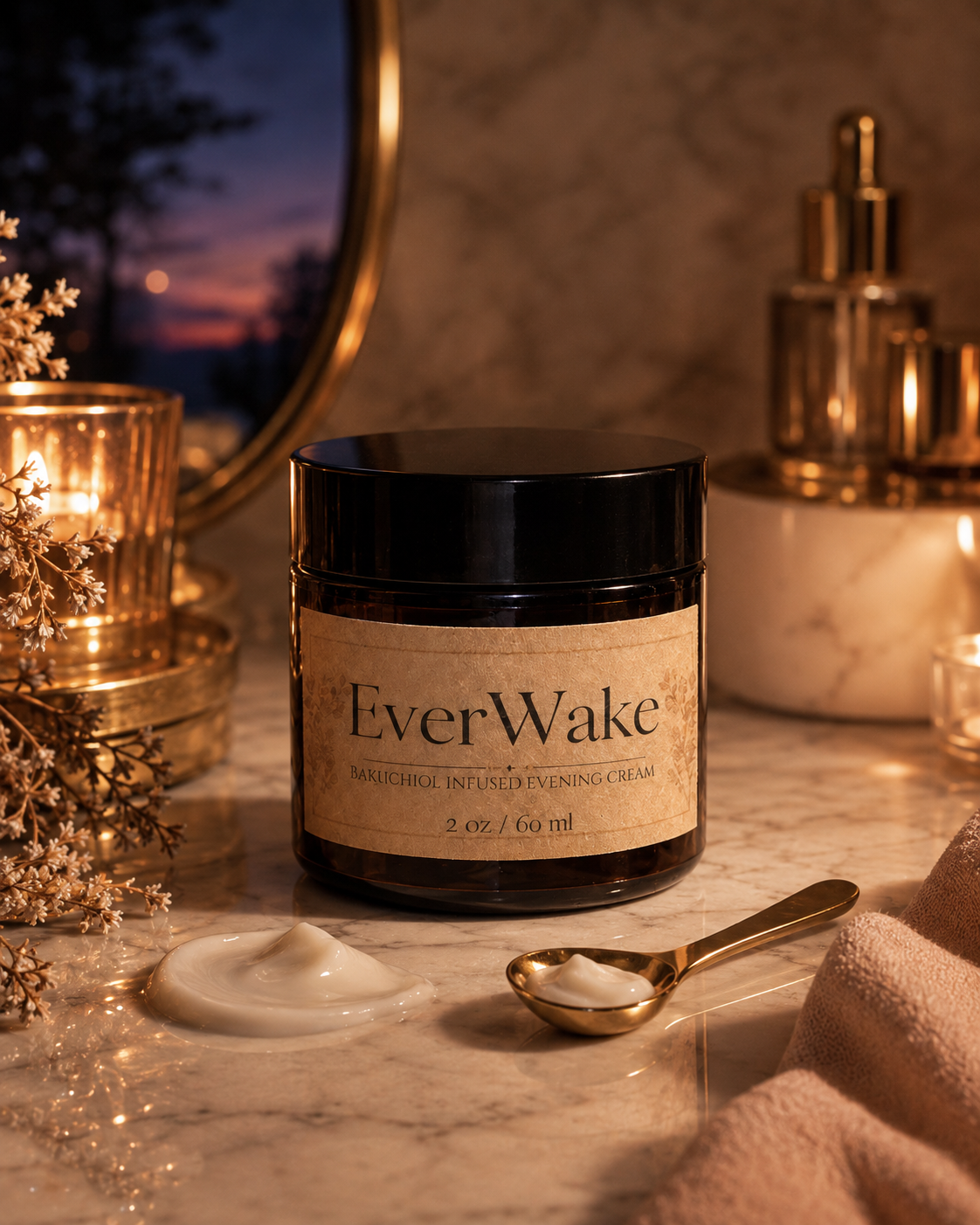 EVERWAKE™ - Bakuchiol Evening Cream with 1% High-Purity Bakuchiol