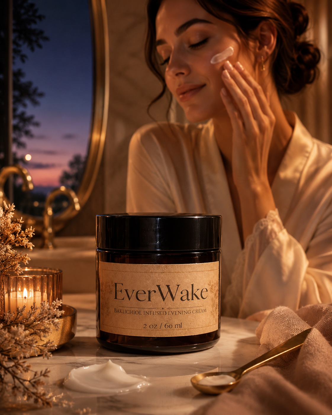 EVERWAKE™ - Bakuchiol Evening Cream with 1% High-Purity Bakuchiol